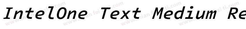 IntelOne Text Medium Regular字体转换